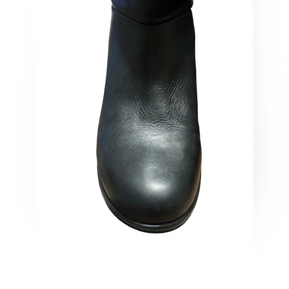 Dansko Shirley Platform Adjustable Cuff Boots Womens Size 37 Black